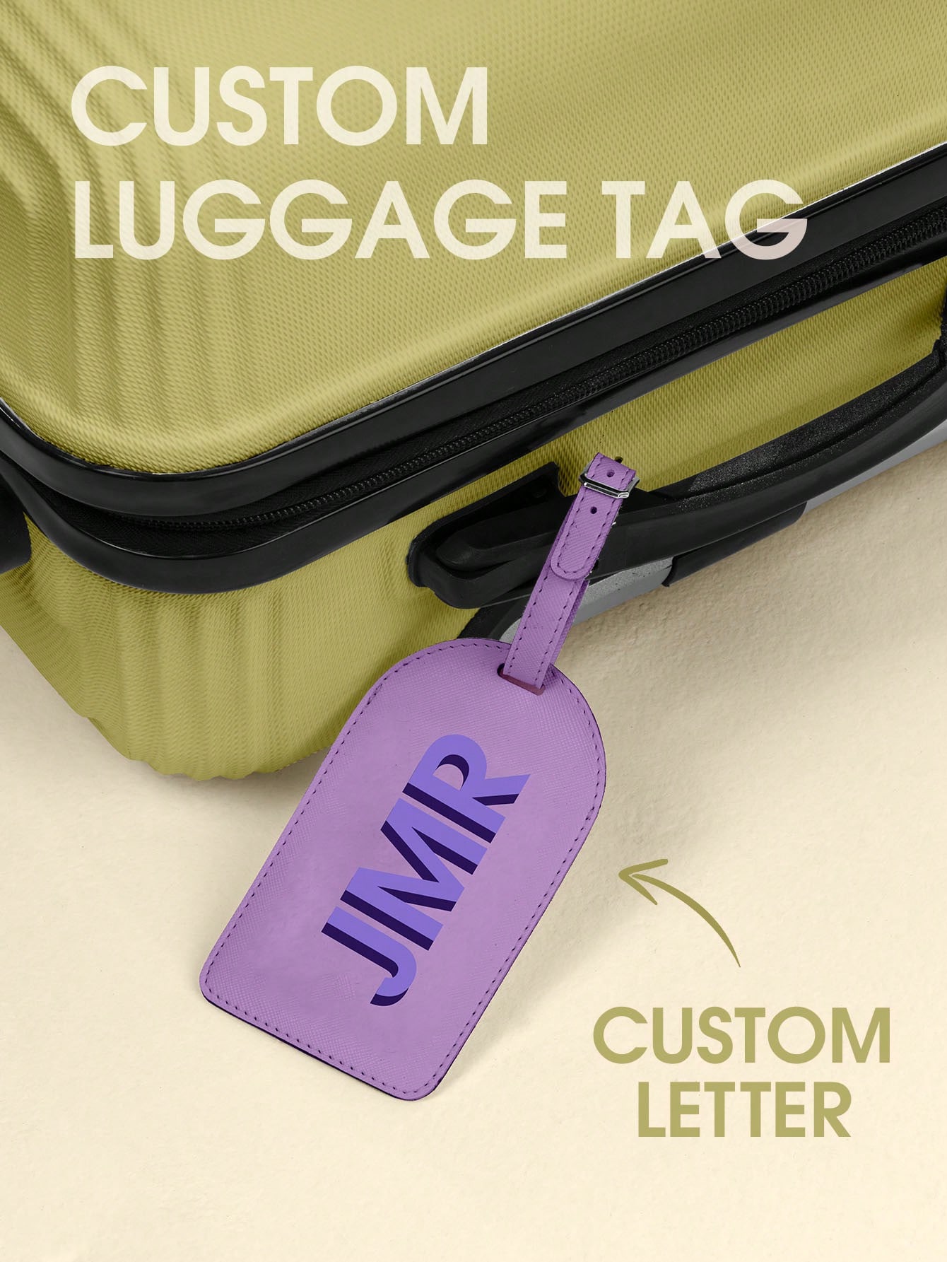 Wedding Packaging - Etichetta per Bagagli Personalizzata con Iniziale,