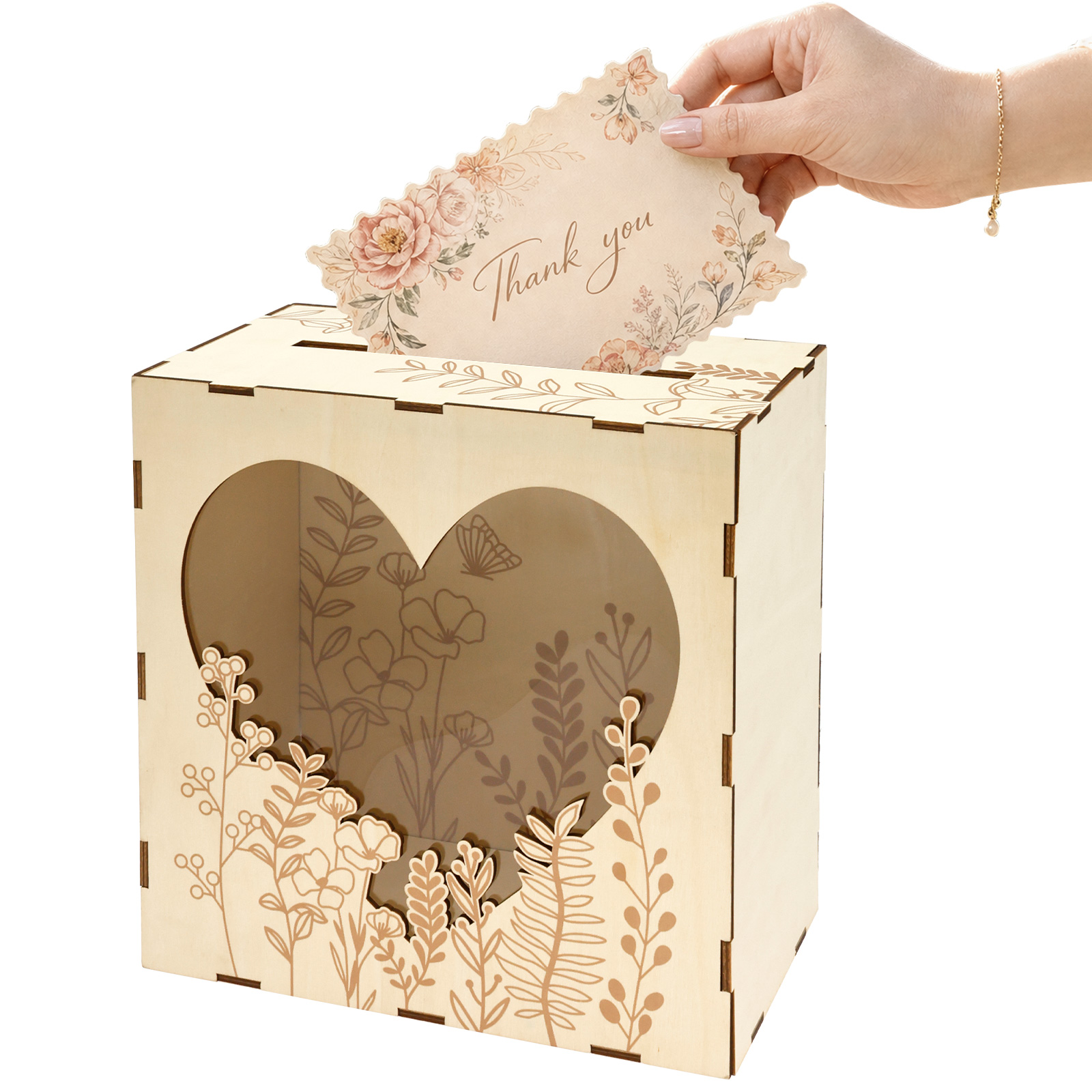 Wedding Card Box - Scatola Portacarte Nuziali in Legno con