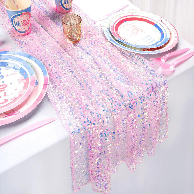 Table Runner Sequin - Runner da tavolo con paillettes scintillanti,
