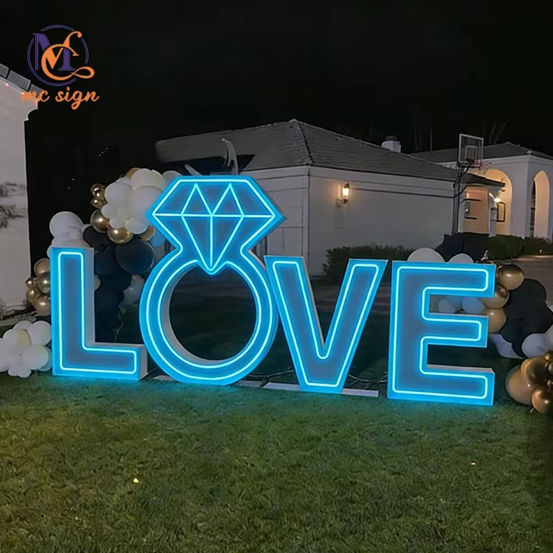 Insegna LED Autoportante con L - Wedding Party Supply Rentals recensione e prezzo