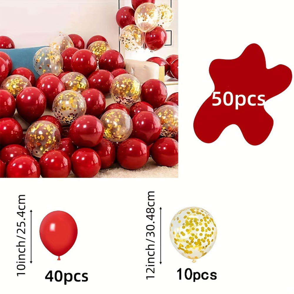 50 pz/pacco Rosso Oro Pallonci - Wedding Balloon Arch recensione e prezzo