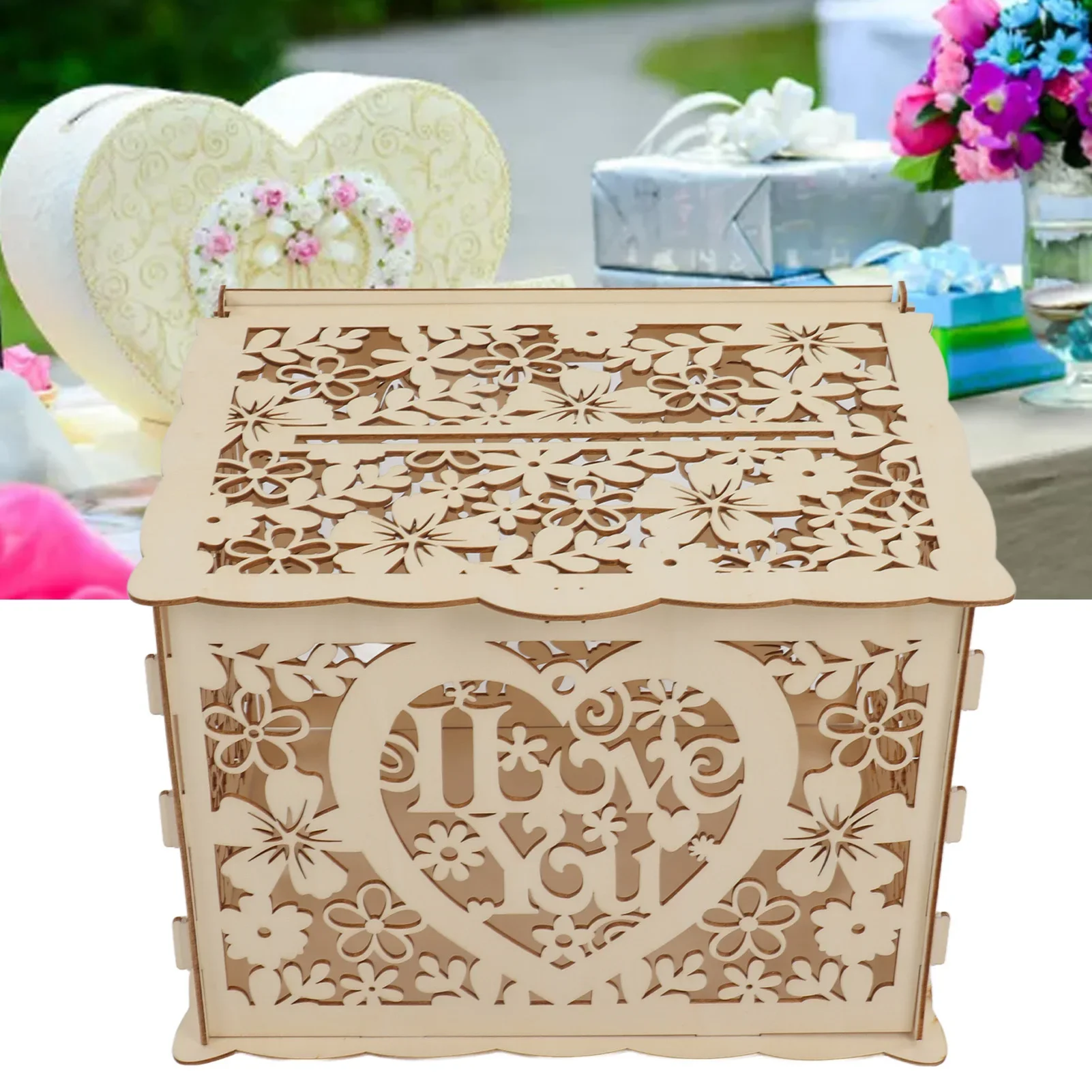 Scatola di legno vuota fai da  - Wedding Card Box recensione e prezzo