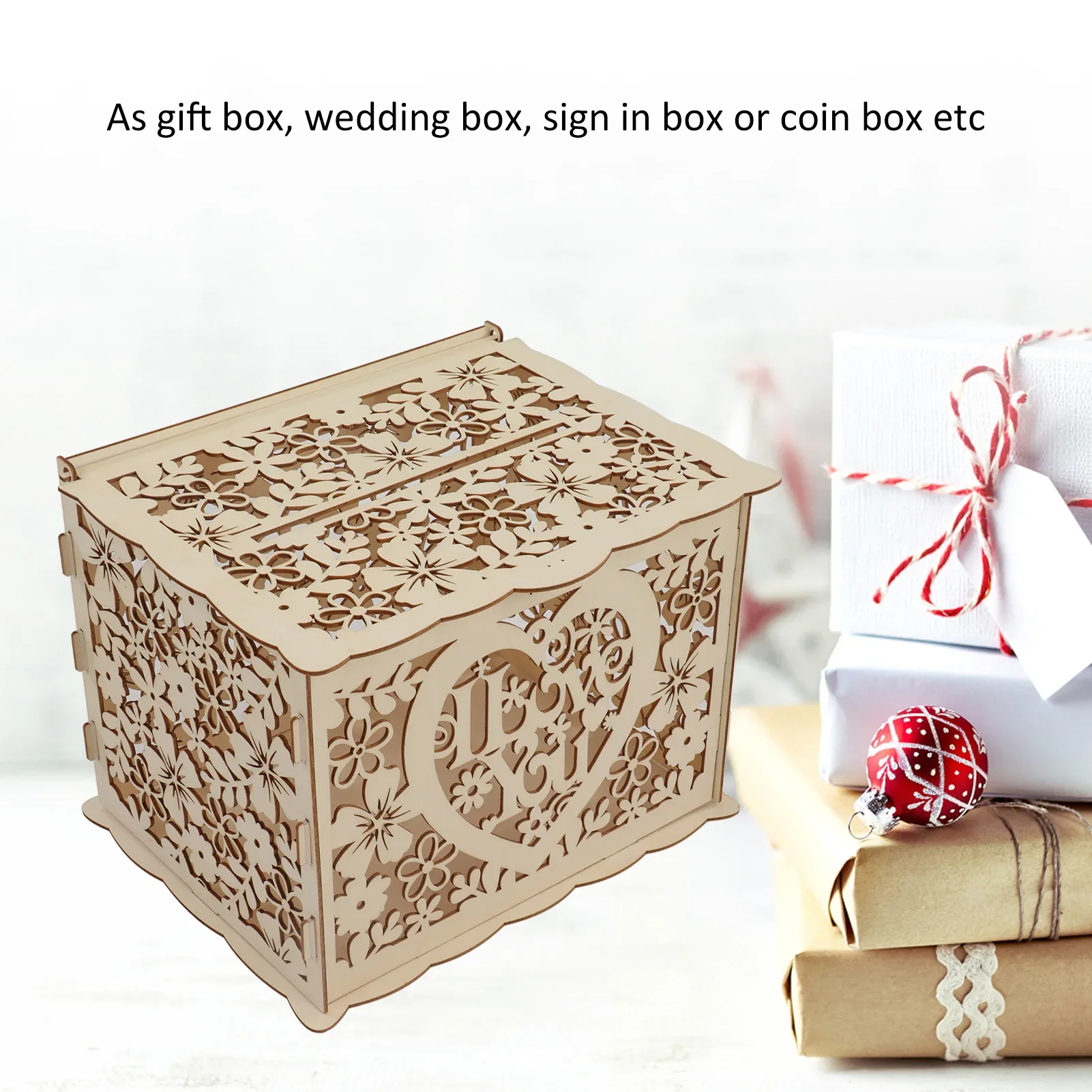 Scatola di legno vuota fai da  - Wedding Card Box recensione e prezzo
