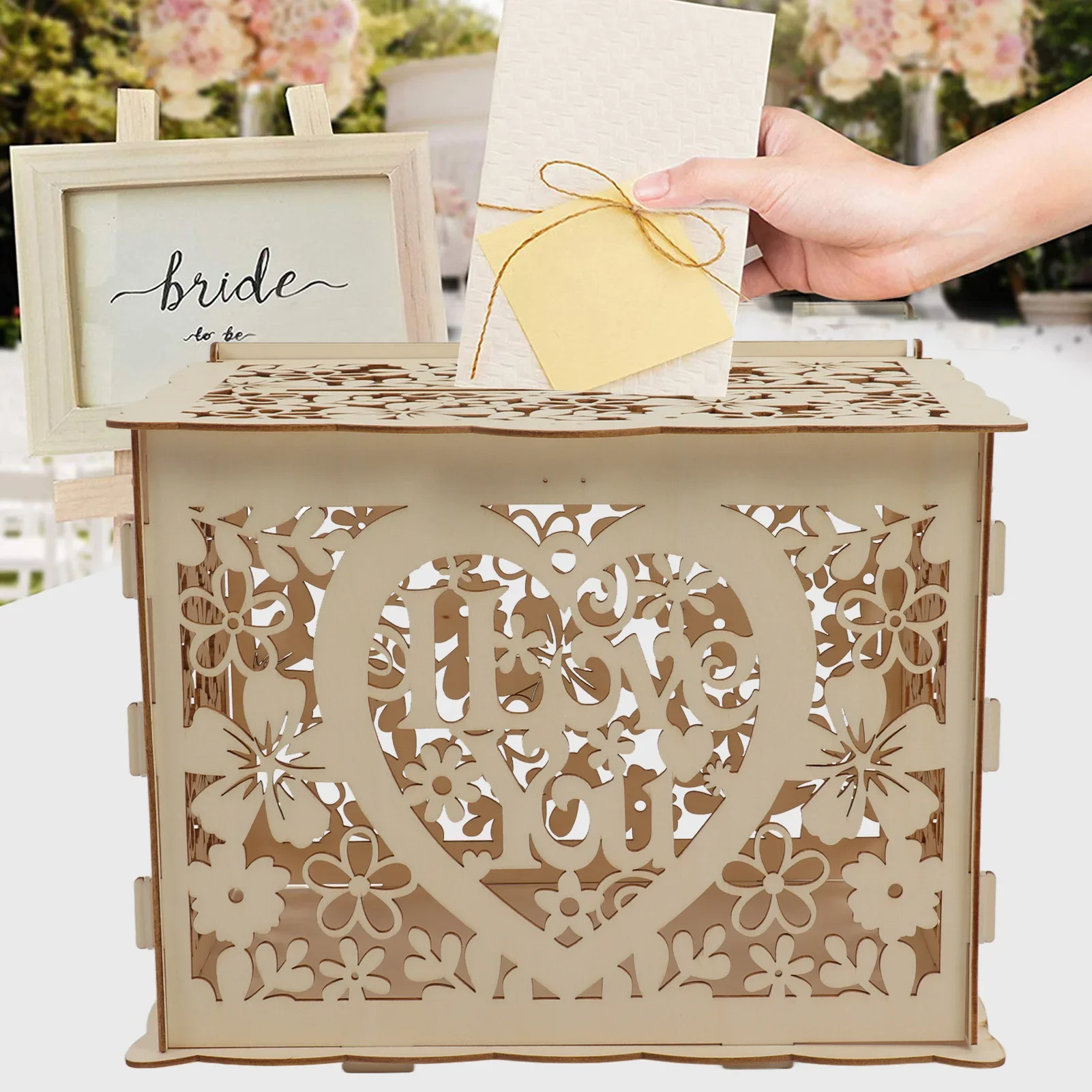 Scatola di legno vuota fai da  - Wedding Card Box recensione e prezzo